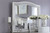 Coralayne - Blue - 6 Pc. - Dresser, Mirror, California King Panel Bed, 2 Nightstands