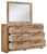 Hyanna - Tan - 8 Pc. - Dresser, Mirror, Chest, King Panel Bed, 2 Nightstands