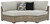 Calworth - Beige - Sectional Lounge