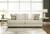 Caretti - Parchment - 4 Pc. - Sofa, Loveseat, Chair And A Half, Ottoman