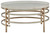 Montiflyn - White / Gold Finish - Round Cocktail Table