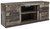 Derekson - Multi Gray - LG TV Stand W/Fireplace Option