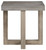 Lockthorne - Gray - Square End Table