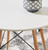 Jaspeni - White / Natural - Round Dining Room Table