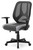 Beauenali - Light Gray / Black - Home Office Swivel Desk Chair - Black Back