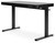 Lynxtyn - Black - Adjustable Height Desk With Drawer