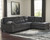 Accrington - Granite - 3 Pc. - Left Arm Facing Sofa 2 Pc Sectional, Ottoman