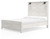 Gerridan - White - Queen Panel Bed With Sconces