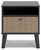 Charlang - Black / Gray - One Drawer Night Stand