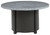 Coulee Mills - Gray / Black - Round Fire Pit Table