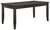 Ambenrock - Almost Black - 6 Pc. - Dining Table, 4 Side Chairs, Bench