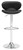 Pollzen - Black - Tall Uph Swivel Barstool (2/CN), Sleek Appeal