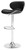 Pollzen - Black - Tall Uph Swivel Barstool (2/CN), Sleek Appeal