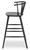 Otaska - Black - Tall Barstool (2/CN)