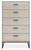 Socalle - Light Natural - Five Drawer Chest