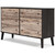 Piperton - Brown / Black - Six Drawer Dresser - Vinyl-Wrapped