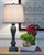 Samland - Gray Blue - Metal Table Lamp (2/CN)