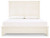 Braunter - Aged White - California King Panel Bed
