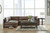 Kiessel - Chocolate - Left Arm Facing Chaise 2 Pc Sectional