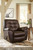 Donlen - Chocolate - 4 Pc. - Left Arm Facing Sofa 2 Pc Sectional, Rocker Recliner, Ottoman