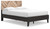 Piperton - Brown / Black - 5 Pc. - Dresser, Twin Panel Platform Bed, 2 Nightstands