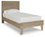Oliah - Natural - 3 Pc. - Dresser, Twin Panel Platform Bed