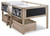 Wrenalyn - Brown / Beige - Twin Loft Bed With Underbed Storage Boxes