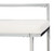 Madanere - White / Chrome Finish - Upholstered Stool (2/CN)