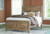 Shurlee - Light Brown - 5 Pc. - Dresser, Mirror, King Crossbuck Panel Bed