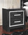 Kaydell - Black - 8 Pc. - Dresser, Mirror, Chest, Queen Upholstered Panel Bed With 2 Storage Drawers, 2 Nightstands