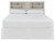 Dorrinson - White - 4 Pc. - King Bookcase Headboard With Bolt On Bed Frame, 2 Nightstands
