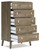 Aprilyn - Light Brown - 4 Pc. - Dresser, Chest, Full Bookcase Bed