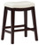 Lemante - Ivory / Brown - Upholstered Stool (2/CN)