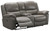 Faust - Gray - Reclining Power Loveseat