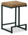 Strumford - Caramel / Black - Upholstered Barstool (2/CN)