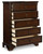 Brookbauer - Rustic Brown - Five Drawer Chest