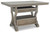 Moreshire - Bisque - 5 Pc. - Counter Table, 4 Upholstered Barstools
