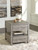 Krystanza - Weathered Gray - Rectangular End Table