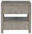 Krystanza - Weathered Gray - Rectangular End Table