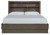 Anibecca - Weathered Gray - 6 Pc. - Dresser, Mirror, California King Bookcase Bed, 2 Nightstands