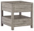 Naydell - Gray - Rectangular End Table