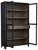 Lenston - Black / Gray - Accent Cabinet With 2 Doors