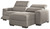 Mabton - Gray - Left Arm Facing Power Recliner 2 Pc Sectional
