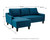 Jarreau - Blue - Sofa Chaise Sleeper