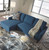 Jarreau - Blue - Sofa Chaise Sleeper