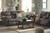 Boxberg - Dark Brown - Dbl Rec Pwr Loveseat W/Console