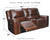 Catanzaro - Mahogany - Pwr Rec Loveseat/Con/Adj Hdrst