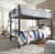 Dinsmore - Black / Gray - Twin/twin Bunk Bed W/Ladder