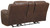 Stoneland - Chocolate - Dbl Rec Loveseat W/Console