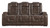 Game - Brown Dark - Pwr Rec Sofa With Adj Headrest